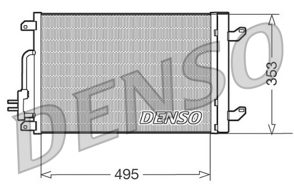 Denso Airco condensor DCN13015