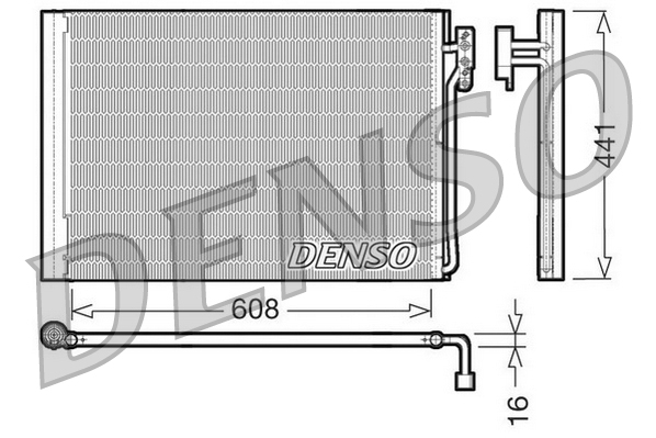 Denso Airco condensor DCN14001