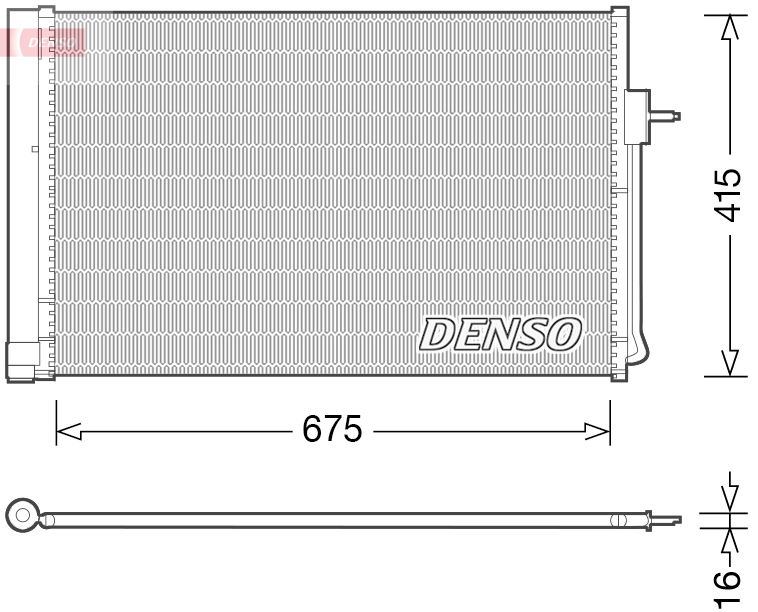 Denso Airco condensor DCN15001