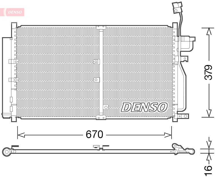 Denso Airco condensor DCN15003
