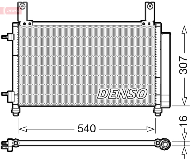 Denso Airco condensor DCN15004
