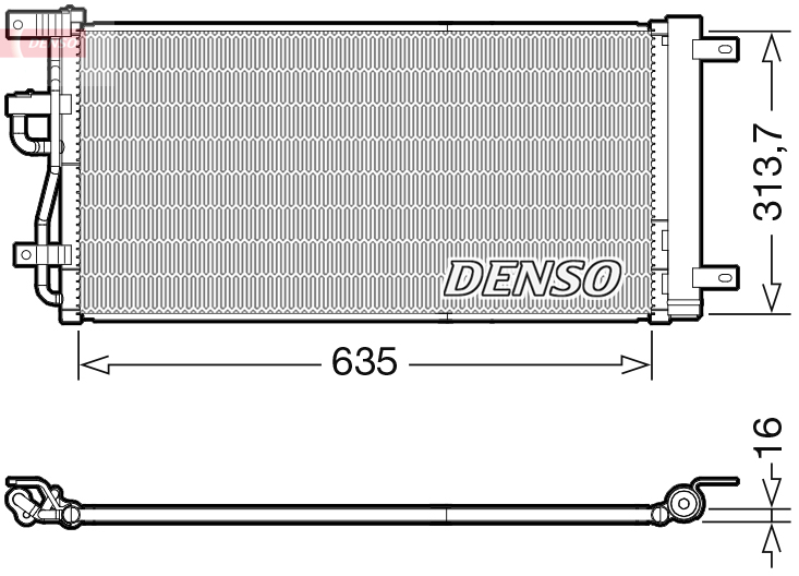 Denso Airco condensor DCN15007