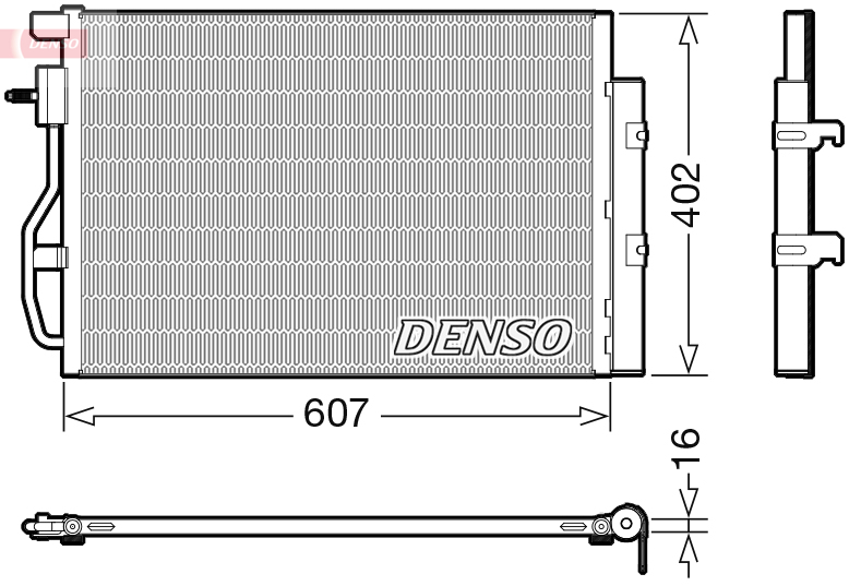 Denso Airco condensor DCN15008