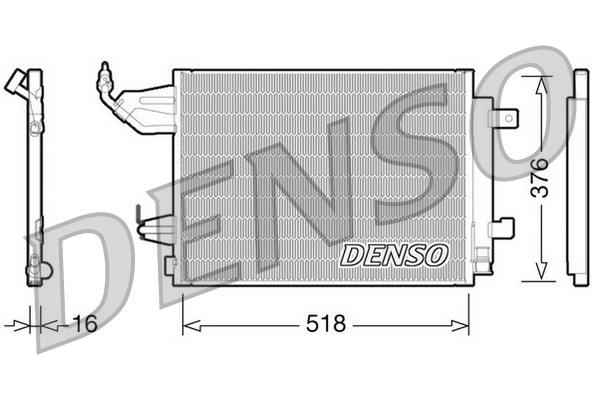 Denso Airco condensor DCN16001