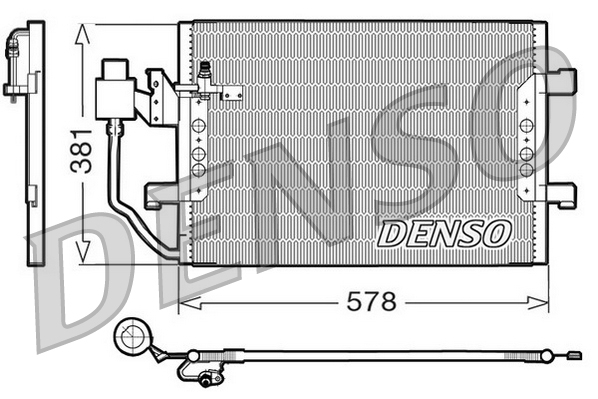 Denso Airco condensor DCN17001