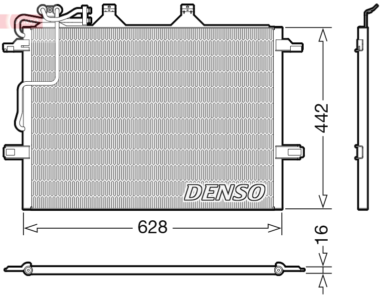 Denso Airco condensor DCN17018