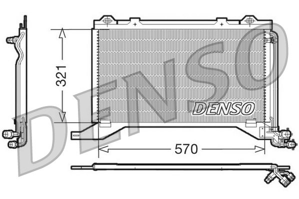 Denso Airco condensor DCN17019