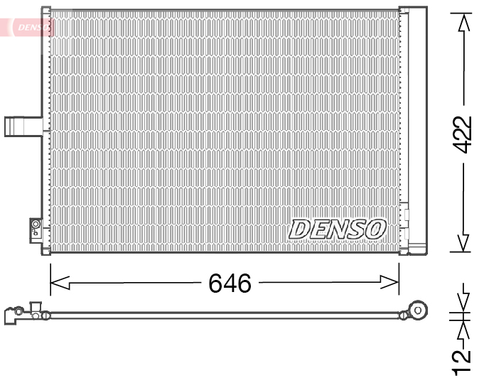 Denso Airco condensor DCN17027