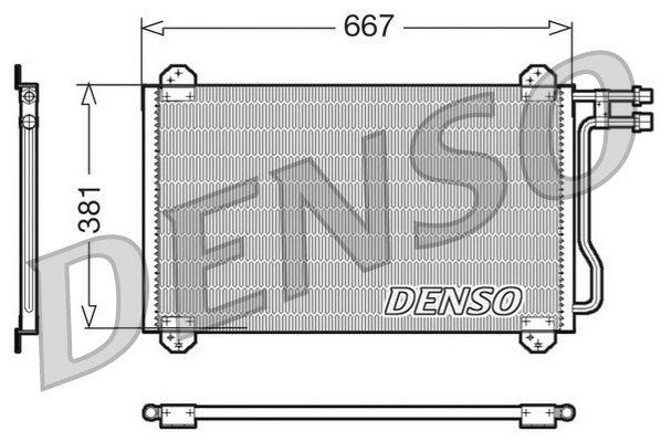 Denso Airco condensor DCN17055