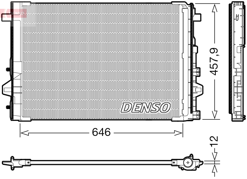 Denso Airco condensor DCN17059