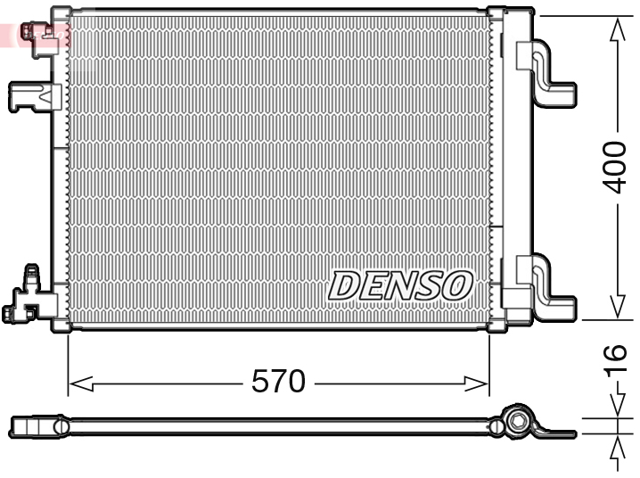 Denso Airco condensor DCN20001