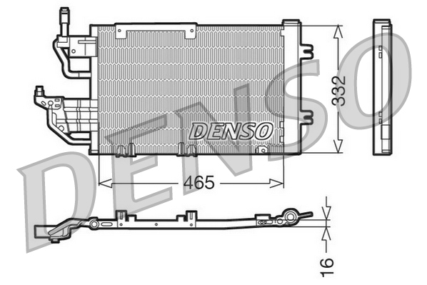 Denso Airco condensor DCN20013