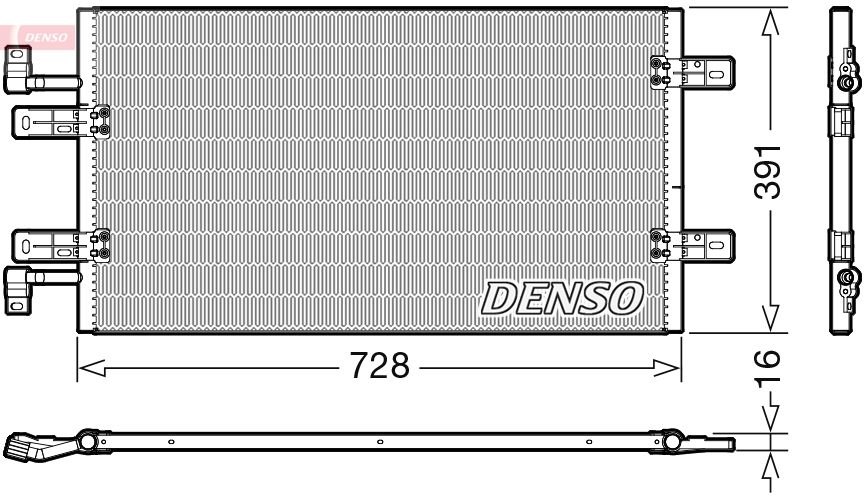 Denso Airco condensor DCN20019