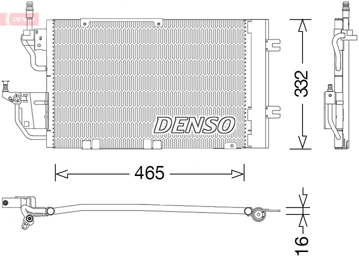 Denso Airco condensor DCN20037