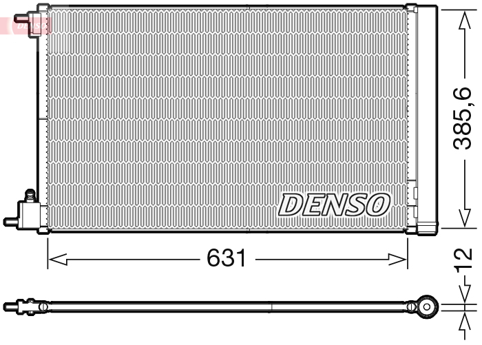 Denso Airco condensor DCN20039