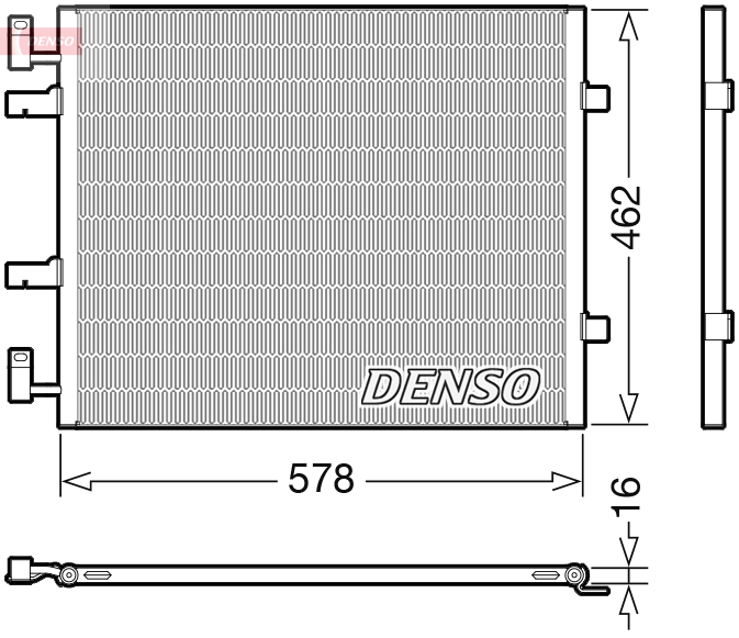 Denso Airco condensor DCN20041