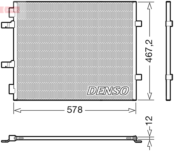 Denso Airco condensor DCN20042