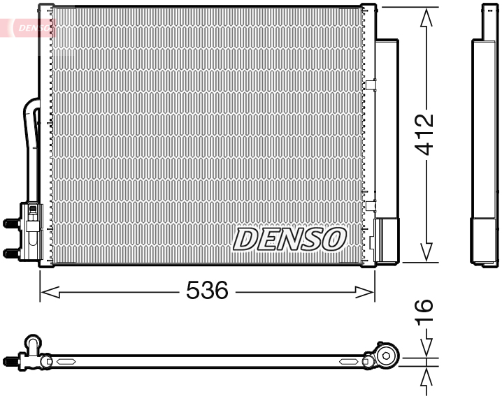 Denso Airco condensor DCN20043