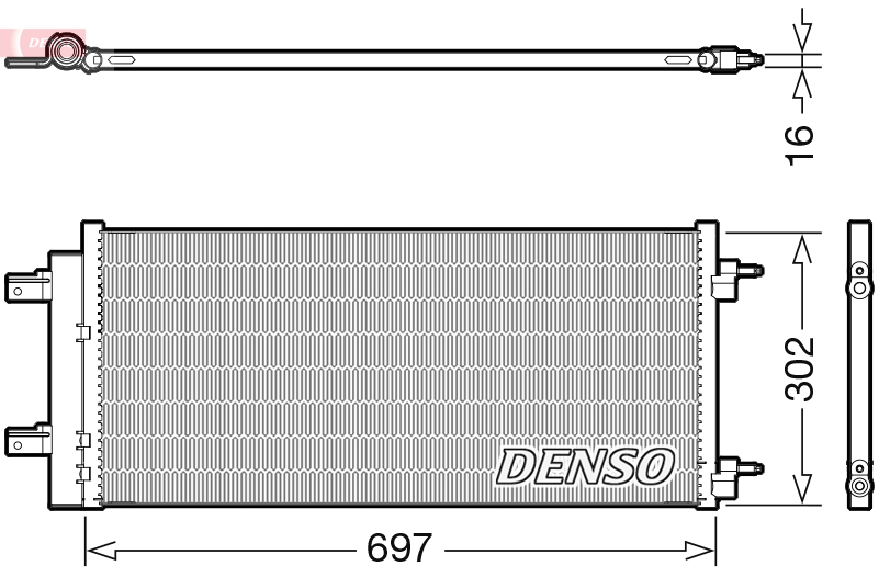 Denso Airco condensor DCN20044
