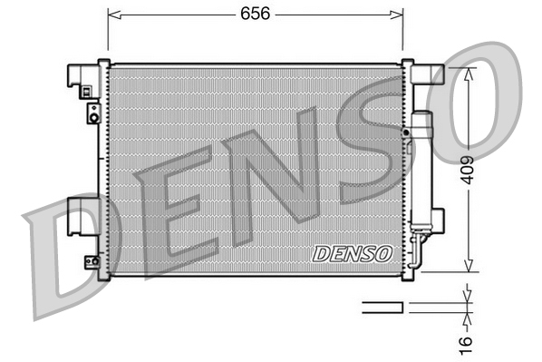 Denso Airco condensor DCN21001