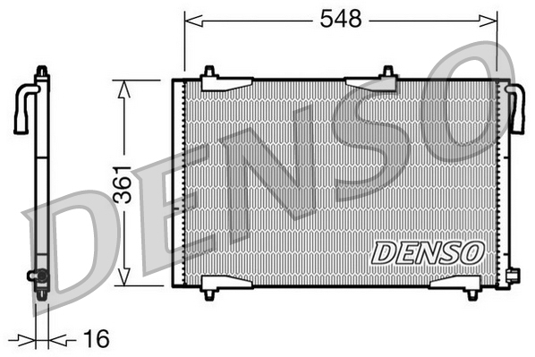 Denso Airco condensor DCN21002