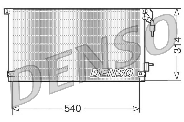 Denso Airco condensor DCN21003