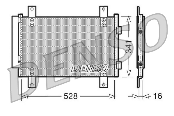 Denso Airco condensor DCN21007