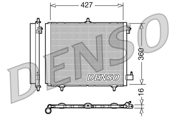 Denso Airco condensor DCN21009