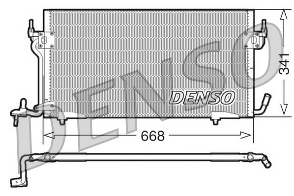 Denso Airco condensor DCN21011