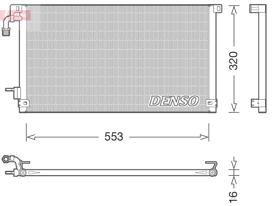 Denso Airco condensor DCN21014