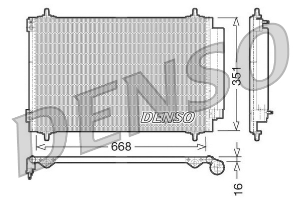 Denso Airco condensor DCN21017