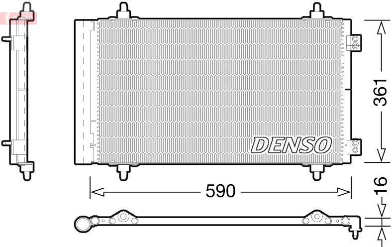 Denso Airco condensor DCN21018