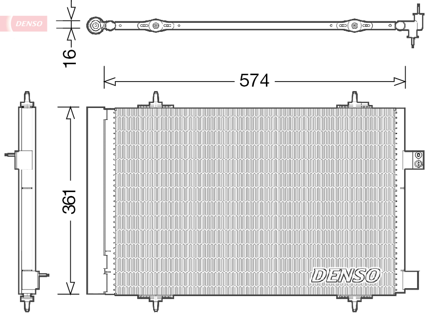 Denso Airco condensor DCN21019