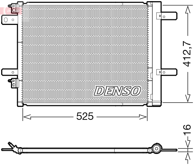 Denso Airco condensor DCN21022
