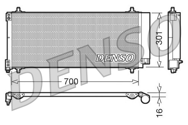 Denso Airco condensor DCN21027