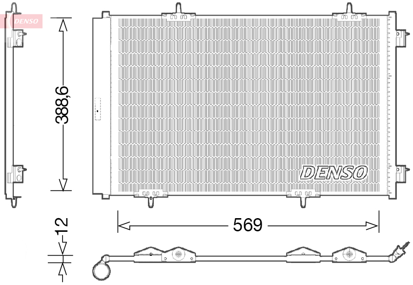 Denso Airco condensor DCN21030