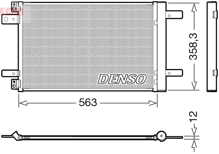 Denso Airco condensor DCN21032