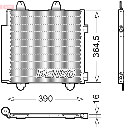 Denso Airco condensor DCN21033