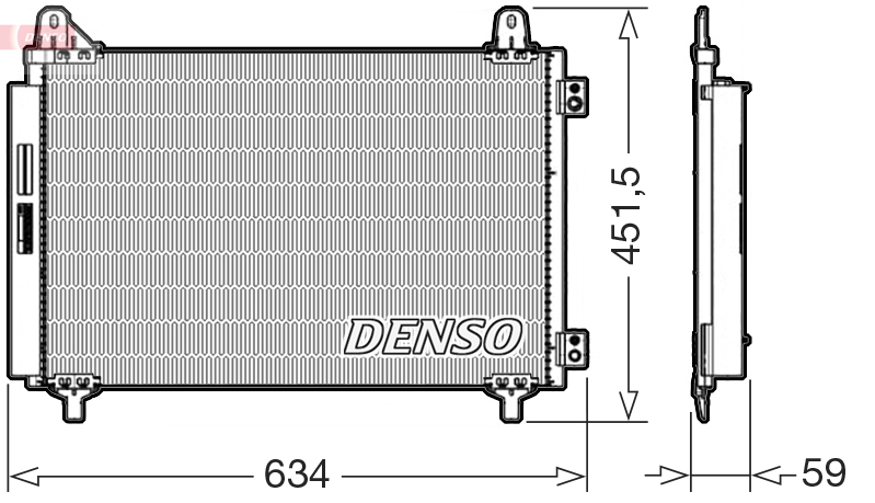 Denso Airco condensor DCN21034