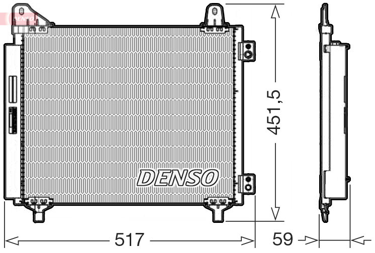 Denso Airco condensor DCN21035