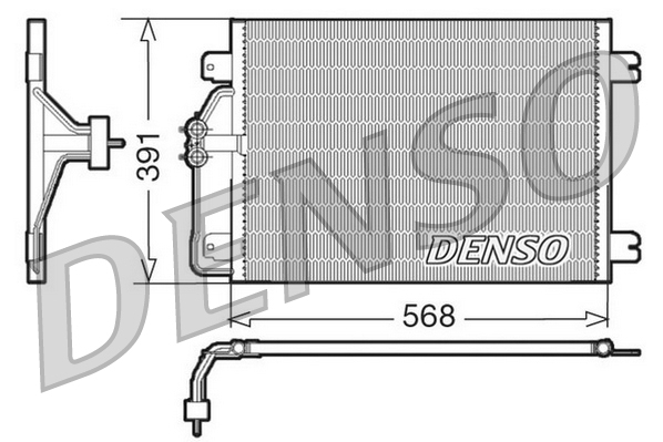 Denso Airco condensor DCN23010