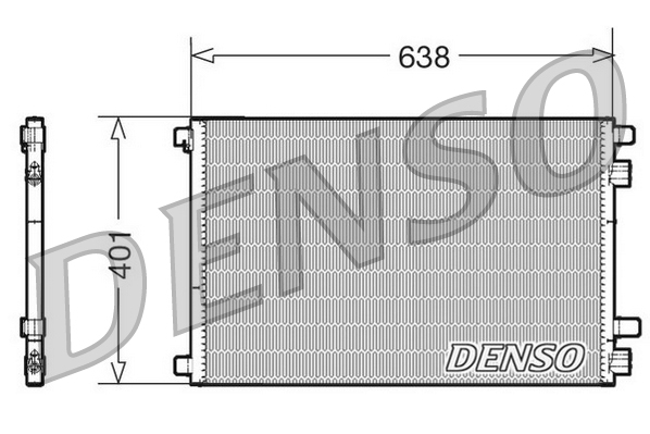 Denso Airco condensor DCN23012