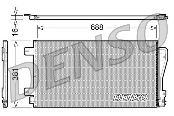 Denso Airco condensor DCN23014
