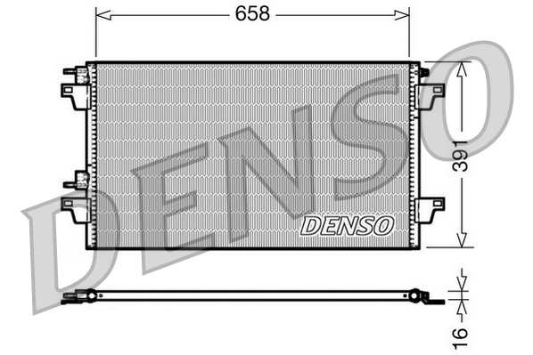 Denso Airco condensor DCN23018