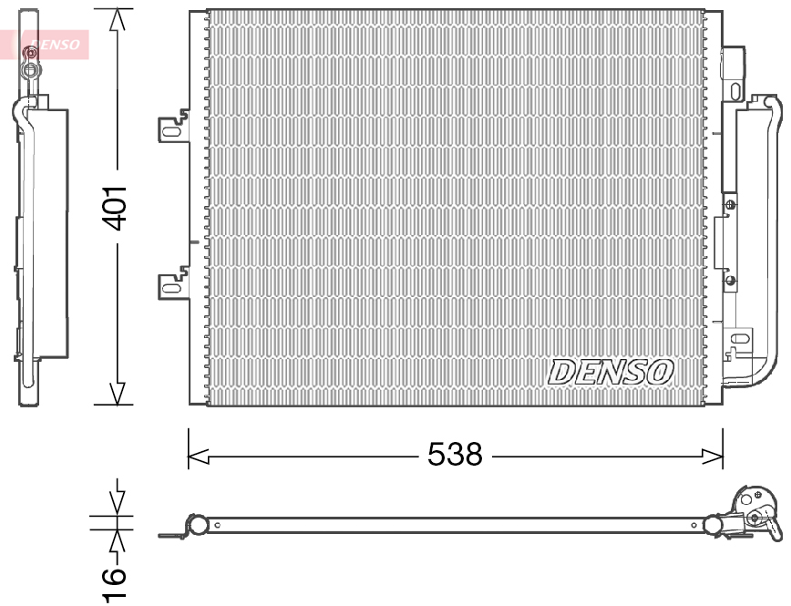 Denso Airco condensor DCN23026