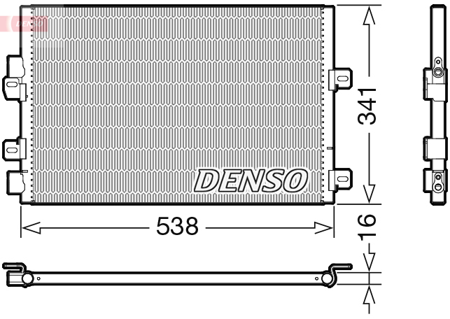 Denso Airco condensor DCN23028