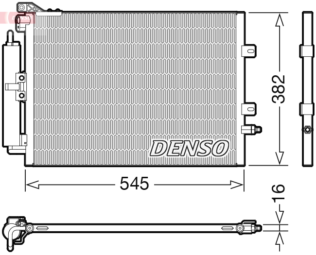 Denso Airco condensor DCN23040