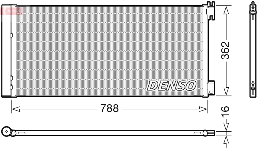 Denso Airco condensor DCN23042