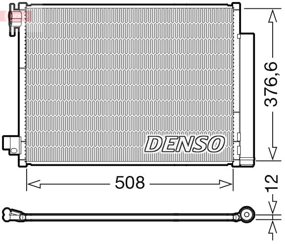 Denso Airco condensor DCN23052