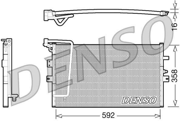 Denso Airco condensor DCN25002